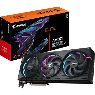 GIGABYTE - Radeon RX 9070 XT Elite - 16GB - Grafikkort GIGABYTE - Radeon RX 9070 XT Elite - 16GB - Grafikkort