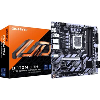 GIGABYTE Q870M D3H Mainboard - DDR5, PCIe 5.0, RAID GIGABYTE Q870M D3H Mainboard - DDR5, PCIe 5.0, RAID