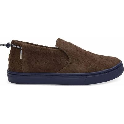 Toms Bark Shaggy Slip-On Bruine suède leren kinderschoenen - Kinderschoenen Toms Bark Shaggy Slip-On Bruine suède leren kinderschoenen - Kinderschoenen