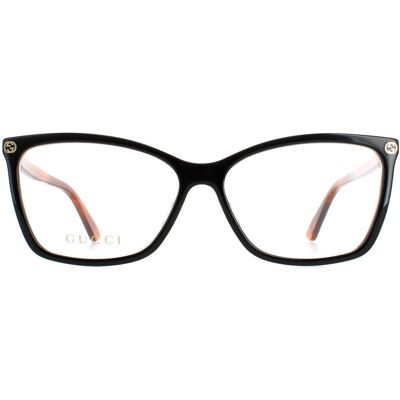 Gucci GG0025O Schwarz Havana Brille - Brille Gucci GG0025O Schwarz Havana Brille - Brille
