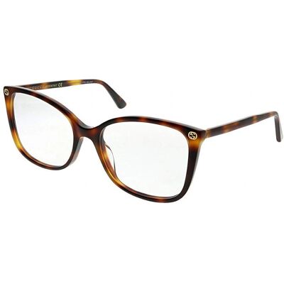 Gucci GG0026O - 002 (dunkles Havana) Gucci GG0026O - 002 (dunkles Havana)