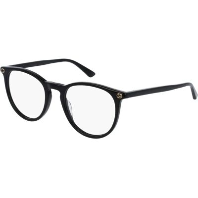 Gucci GG0027O Runde Schwarze Brille - Brille Gucci GG0027O Runde Schwarze Brille - Brille