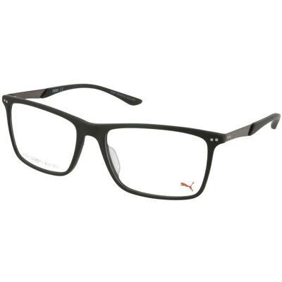 Puma PU0096O-006 Schwarze Rechteckige Brille - Brillen Puma PU0096O-006 Schwarze Rechteckige Brille - Brillen