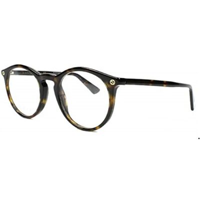 Gucci GG0121O Havana Runde Vintage Brille - Brillen Gucci GG0121O Havana Runde Vintage Brille - Brillen