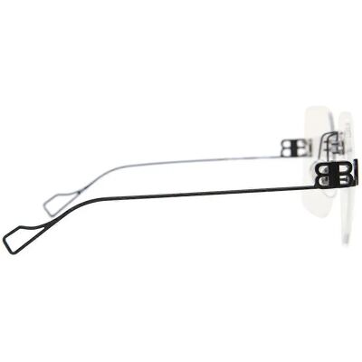 Balenciaga Black Rimless Glasses - Square, Black - Glasses Balenciaga Black Rimless Glasses - Square, Black - Glasses