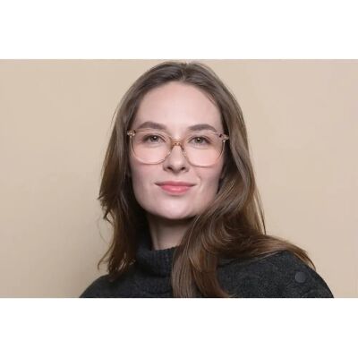 Gucci GG0550O 012 Rose Transparent Cat Eye Brille - Brille Gucci GG0550O 012 Rose Transparent Cat Eye Brille - Brille