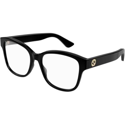 Gucci Schwarze Quadratische Acetatbrille - 001 - Unisex - Brille Gucci Schwarze Quadratische Acetatbrille - 001 - Unisex - Brille