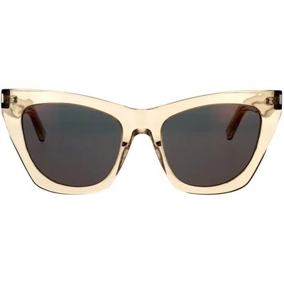 Occhiali da sole in acetato nude a forma di gatto di Saint Laurent - Occhiali Occhiali da sole in acetato nude a forma di gatto di Saint Laurent - Occhiali