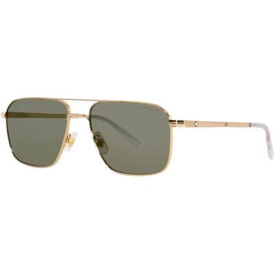 Montblanc MB0278S-002 Green Sunglasses - Sunglasses Montblanc MB0278S-002 Green Sunglasses - Sunglasses