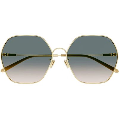 Chloé Ch0169Sa Metallsonnenbrille - Damen, 61mm, Gelb Chloé Ch0169Sa Metallsonnenbrille - Damen, 61mm, Gelb