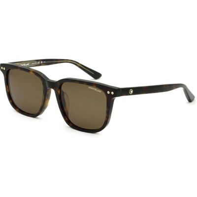 Montblanc MB0258SA Havana Occhiali da sole - Occhiali da sole Montblanc MB0258SA Havana Occhiali da sole - Occhiali da sole