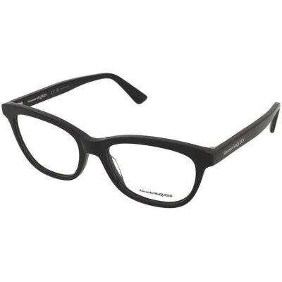 Alexander McQueen AM0461O 001 Schwarze Kunststoff Cat Eye Brille - Brillen Alexander McQueen AM0461O 001 Schwarze Kunststoff Cat Eye Brille - Brillen