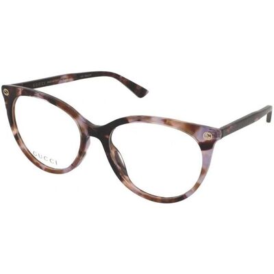 Gucci GG0093O Runde Havanna Brille - Brillen Gucci GG0093O Runde Havanna Brille - Brillen