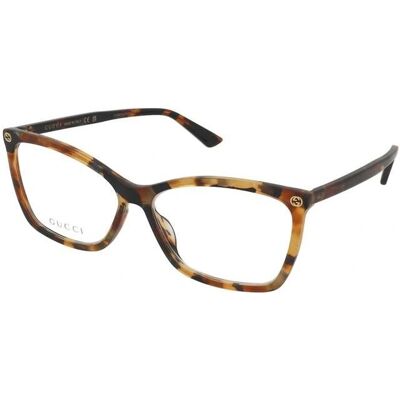 Gucci GG0025O 016 Acetat Katzenauge Brille - Brillen Gucci GG0025O 016 Acetat Katzenauge Brille - Brillen