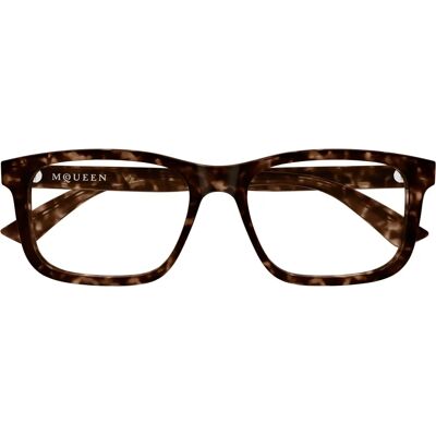 Alexander McQueen AM0486O 007 Occhiali Rettangolari in Plastica Unisex - Occhiali Alexander McQueen AM0486O 007 Occhiali Rettangolari in Plastica Unisex - Occhiali
