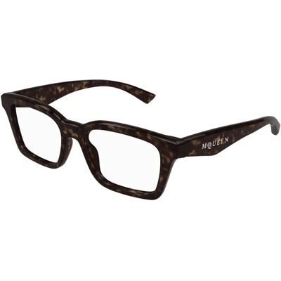 Alexander McQueen AM0476O 002 Occhiali Quadrati Havana - Occhiali Alexander McQueen AM0476O 002 Occhiali Quadrati Havana - Occhiali