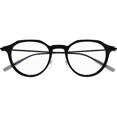 Montblanc MB0355O 001 Runde Schwarze Brille - Brille Montblanc MB0355O 001 Runde Schwarze Brille - Brille