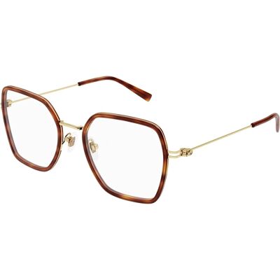 Gucci GG1850O 002 Havanna Transparent Quadratisch Brille - Brille Gucci GG1850O 002 Havanna Transparent Quadratisch Brille - Brille