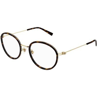 Gucci GG1851O Havanna Transparent Runde Brille - Brillen Gucci GG1851O Havanna Transparent Runde Brille - Brillen