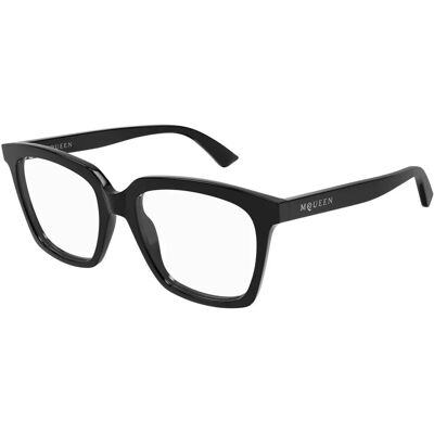 Alexander McQueen AM0513O Black Transparent Cat Eye Eyeglasses Alexander McQueen AM0513O Black Transparent Cat Eye Eyeglasses
