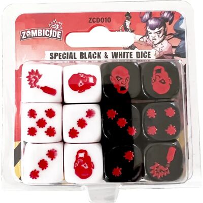 CMON Zombicide 2. Auflage Schwarze und Weiße Würfel - Brettspiel CMON Zombicide 2. Auflage Schwarze und Weiße Würfel - Brettspiel