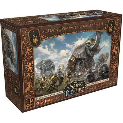 Cmon CMND0240 - Una Canzone di Ghiaccio e Fuoco: Elefanti da Guerra della Compagnia D'Oro - Gioco di Miniature Cmon CMND0240 - Una Canzone di Ghiaccio e Fuoco: Elefanti da Guerra della Compagnia D'Oro - Gioco di Miniature