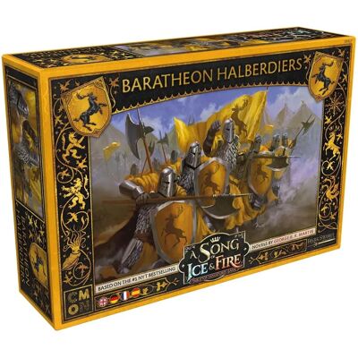 Miniatures Hellebardiers Baratheon - Jeu de figurines - Publicité Miniatures Hellebardiers Baratheon - Jeu de figurines - Publicité