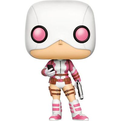Funko Marvel Gwenpool z Pistoletem - Figura z Winylu, 9cm, Oficjalny Marvel Funko Marvel Gwenpool z Pistoletem - Figura z Winylu, 9cm, Oficjalny Marvel