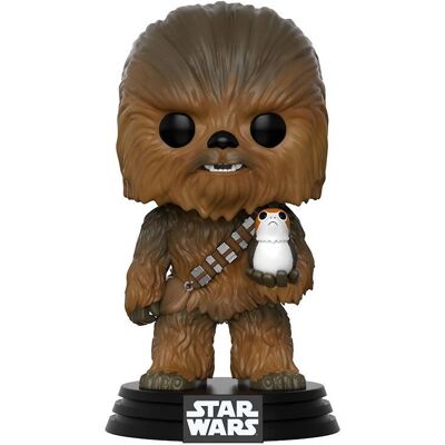 Funko Chewbacca avec Porg - Figurine collectible Star Wars Funko Chewbacca avec Porg - Figurine collectible Star Wars