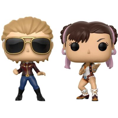 Funko Pop! Games - Marvel vs. Capcom: Captain Marvel vs Chun-Li Funko Pop! Games - Marvel vs. Capcom: Captain Marvel vs Chun-Li