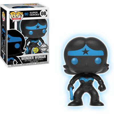 Funko Vinyl Justice League Wonder Woman Silhouette Świeci w ciemności - Kolekcjonerska figurka Funko Vinyl Justice League Wonder Woman Silhouette Świeci w ciemności - Kolekcjonerska figurka