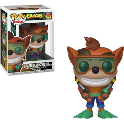 Funko Crash Bandicoot z wyposażeniem do nurkowania - Kolekcjonerska figurka Funko Crash Bandicoot z wyposażeniem do nurkowania - Kolekcjonerska figurka