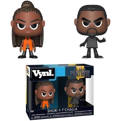 Funko Pop Black Panther Shuri & T'Challa Vynl. - Vinyl Figure Funko Pop Black Panther Shuri & T'Challa Vynl. - Vinyl Figure