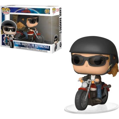 Funko Captain Marvel - Carol Danvers On Motorcycle - Collectible Figure Funko Captain Marvel - Carol Danvers On Motorcycle - Collectible Figure