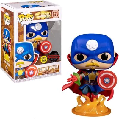 Funko POP Infinity Warps Soldado Supremo Brilla en la oscuridad - Figura de acción Funko POP Infinity Warps Soldado Supremo Brilla en la oscuridad - Figura de acción