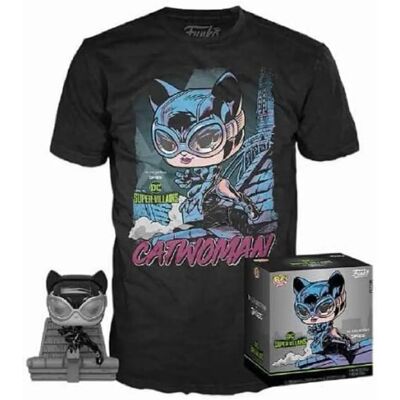 Funko Set POP figura & T-Shirt: DC Jim Lee Catwoman - Edición Deluxe Funko Set POP figura & T-Shirt: DC Jim Lee Catwoman - Edición Deluxe