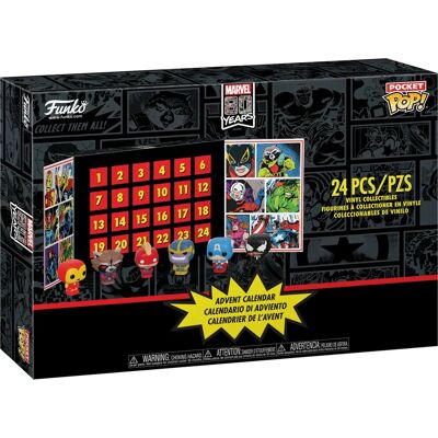 Calendário do Advento Marvel Funko - Figuras Chibi Calendário do Advento Marvel Funko - Figuras Chibi