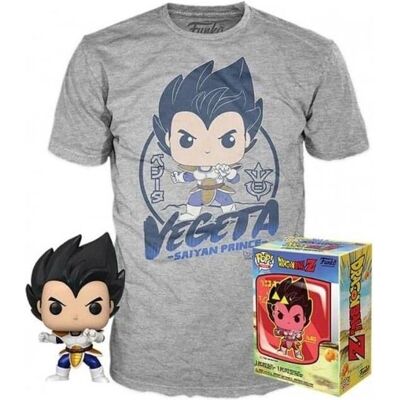 Funko Vegeta Metallic & Saiyan Prince T-Shirt - Dragon Ball Z Set Funko Vegeta Metallic & Saiyan Prince T-Shirt - Dragon Ball Z Set