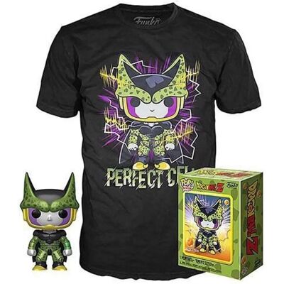 Funko Perfect Cell S - Conjunto de Camiseta y Figura Funko Perfect Cell S - Conjunto de Camiseta y Figura