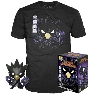 Set de Juguete Grande Funko POP y Camiseta My Hero Academia Tokoyami Set de Juguete Grande Funko POP y Camiseta My Hero Academia Tokoyami