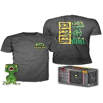 Set de figura POP y camiseta Velociraptor - Funko Jurassic Park Set de figura POP y camiseta Velociraptor - Funko Jurassic Park