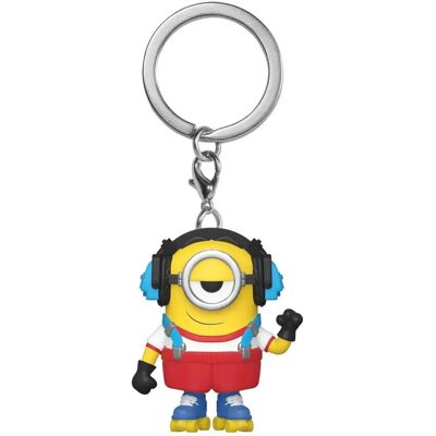 Funko Pop! Minions 2 Roller Skating Stuart Keychain - Keyring Funko Pop! Minions 2 Roller Skating Stuart Keychain - Keyring