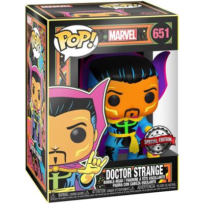 Funko Pop! Marvel - Black Light Doctor Strange #651 - Figurinhas de Vinil Funko Pop! Marvel - Black Light Doctor Strange #651 - Figurinhas de Vinil
