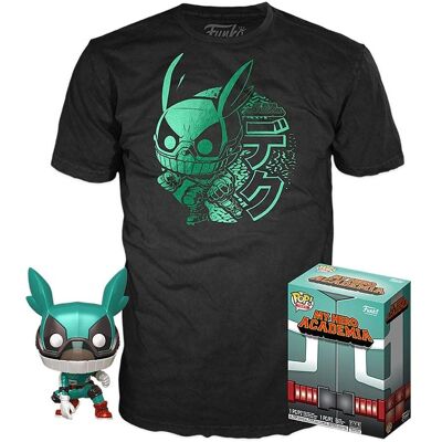 Funko Funko Pop & Tee My Hero Academia Deku Casco - Figura y Camiseta Funko Funko Pop & Tee My Hero Academia Deku Casco - Figura y Camiseta