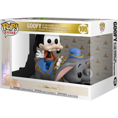 Funko Pop! Rides 50° Anniversario Walt Disney World - Goofy all'Attrazione Dumbo l'Elefante Volante Funko Pop! Rides 50° Anniversario Walt Disney World - Goofy all'Attrazione Dumbo l'Elefante Volante