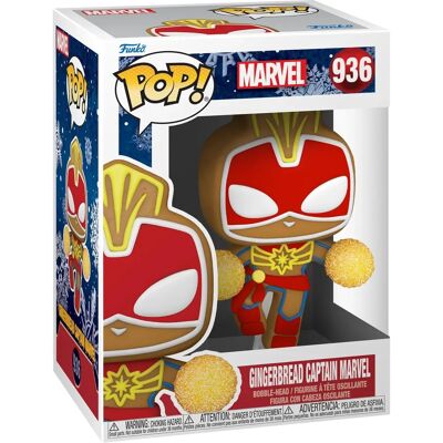 Funko Pop! Marvel Holiday - Gingerbread - Captain Marvel Funko Pop! Marvel Holiday - Gingerbread - Captain Marvel