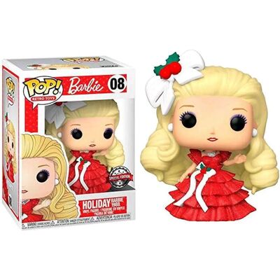 Funko Pop - Barbie de Noël 1988 Edition Limitée - Figurine en Vinyle - Publicité Funko Pop - Barbie de Noël 1988 Edition Limitée - Figurine en Vinyle - Publicité