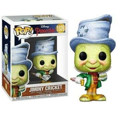 Funko Pop! Jiminy Cricket - Glitter Diamante - Figura de Vinil Disney Funko Pop! Jiminy Cricket - Glitter Diamante - Figura de Vinil Disney