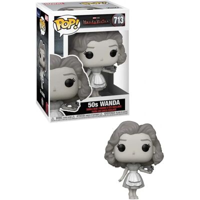 Funko WandaVision Wanda 50s Figura in Vinile Bianco e Nero Funko WandaVision Wanda 50s Figura in Vinile Bianco e Nero