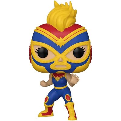 Funko Marvel: Lucha Libre Captain Marvel Figura z winylu Funko Marvel: Lucha Libre Captain Marvel Figura z winylu